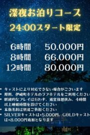 深夜お泊まりコース